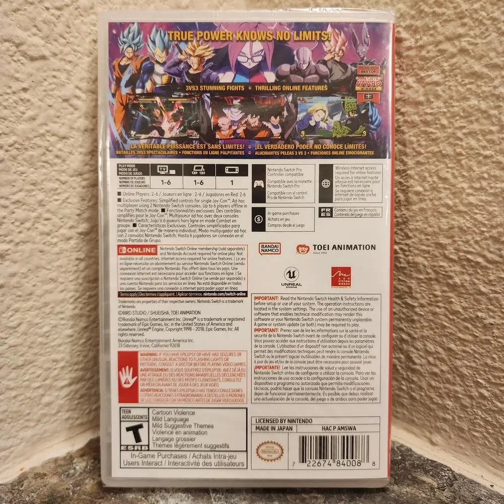 Game - Dragon Ball FighterZ (NEW) - Switch